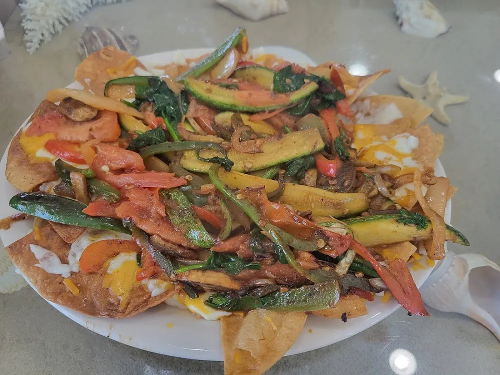 Vegetable Nachos Supreme